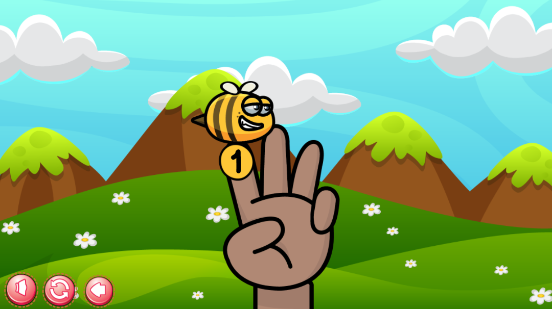 Finger Count 1 - 3 / Online Counting Game for Preschoolers