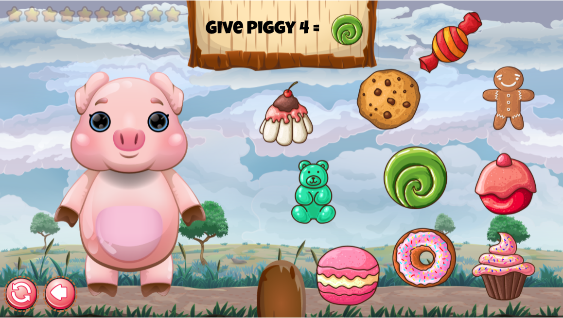 Piggy Count 2 - Online Counting Game for Preschoolers