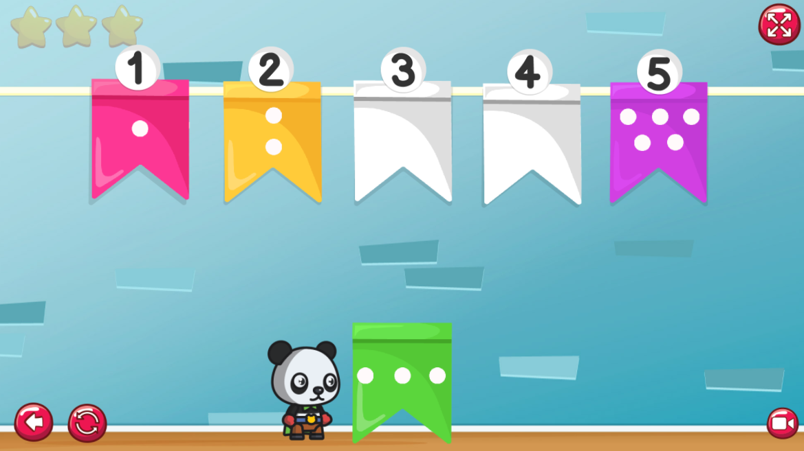 Panda Count and Sort - Math Game for Preschoolers