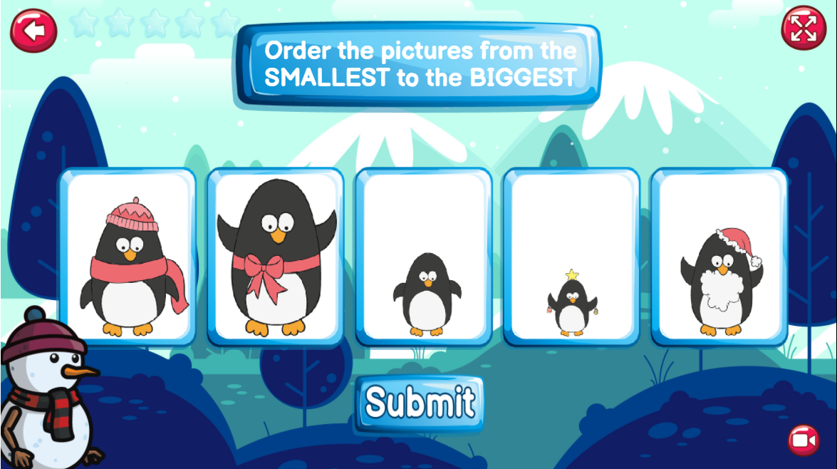 Order By Size - Math Game for Preschoolers