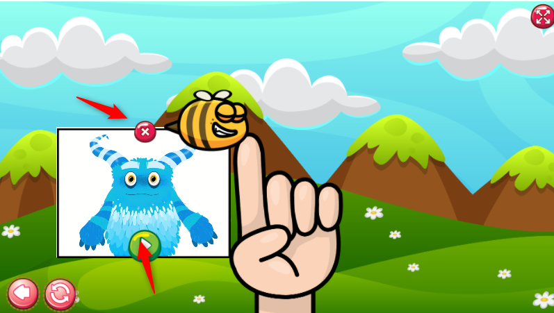 How to play finger count game with a cute bee