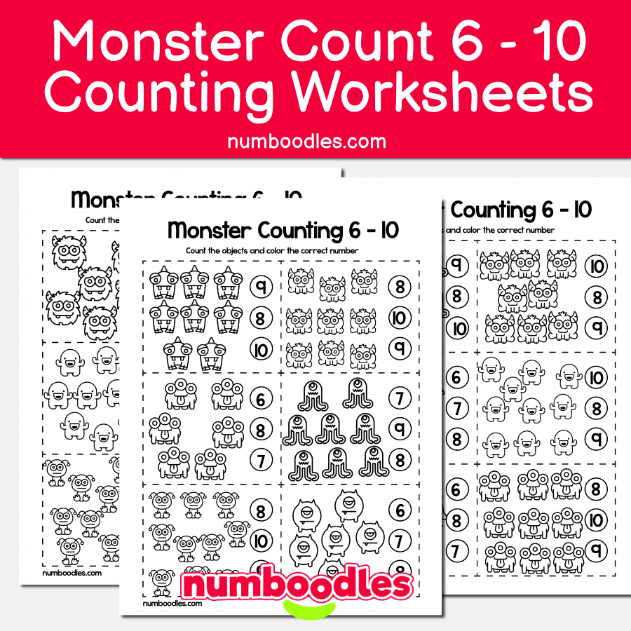 Circle the Number Monster 6 - 10